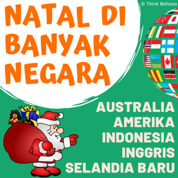 Preview of Natal di Banyak Negara Worksheets | Christmas Worksheets in Bahasa Indonesia