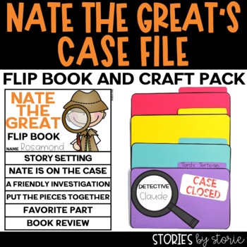 Preview of Nate the Great Flip Book and Case File Craft Printable and Digital Activities