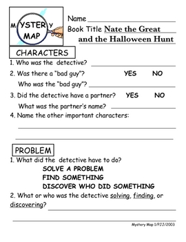 Nate the Great and the Halloween Hunt Literature Unit | TpT