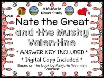 Preview of Nate the Great and the Mushy Valentine (Marjorie Weinman Sharmat) Novel Study