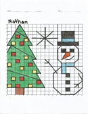 Nathan Snowman and Christmas Tree Mystery Picture Coordina