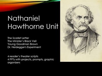 Preview of Nathaniel Hawthorne Unit (reader's theater scripts, projects, prompts and more)