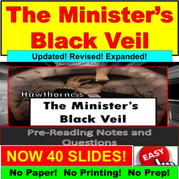 Preview of The Minister's Black Veil (Google Slides, PowerPoint)