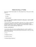 Nation Building on Twitter