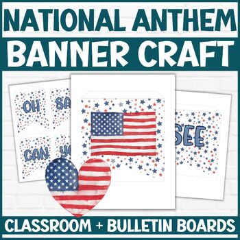 Preview of National Anthem Day Banners, Printable Full Page and Mini Banners