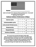 National Anthem Performance Critique