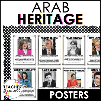 Preview of Arab American Heritage Month Bulletin Board Posters