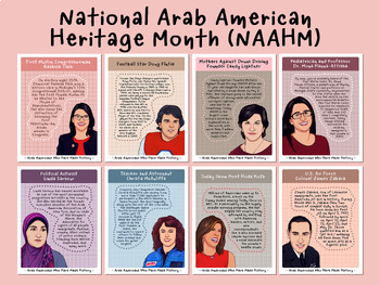 Preview of National Arab American Heritage Month (NAAHM) Posters
