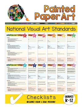Preview of National Art Standards Checklist K-12 for Visual Arts