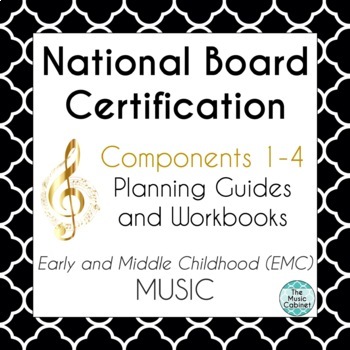 Preview of National Board Certification EMC Music Component 1-4 bundle