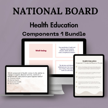 Preview of National Board EAYA/Health Education: Component 1 Bundle