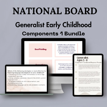 Preview of National Board Generalist: Early Childhood Component 1 Bundle