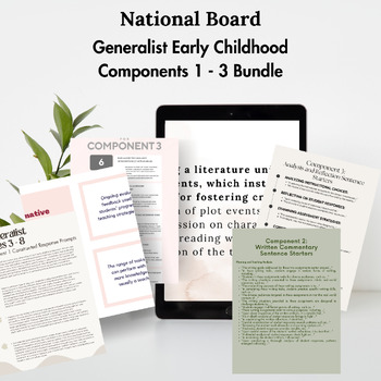 Preview of National Board: Generalist Early Childhood Components 1 - 3 Bundle
