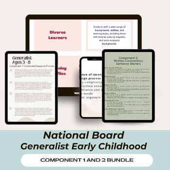 Preview of National Board Generalist: Early Childhood Components 1 and 2 Bundle