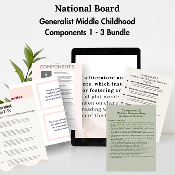 Preview of National Board Bundle: Generalist Middle Childhood Components 1 - 3