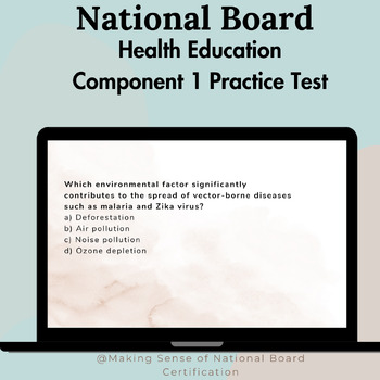 Preview of National Board Health Education: Component 1 Practice Test