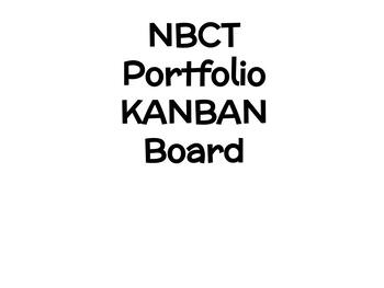 Preview of National Board Kanban Board