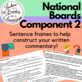 National Boards Component 2 Sentence Frames
