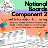 National Boards Component 2 - Student Information Tracking Sheet