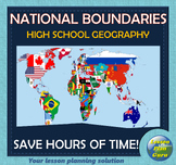 National Boundaries Lesson Plan for High School Geography 