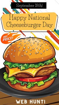 Preview of National Cheeseburger Day WebHunt and Kahoot