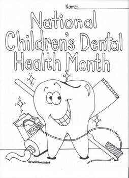 Preview of National Children's Dental Health Month Fun Worksheets