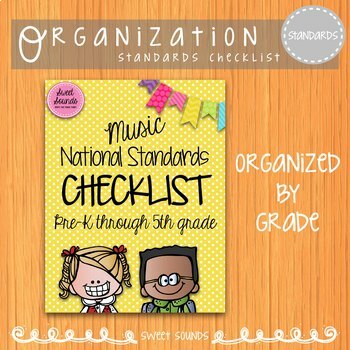 Preview of National Core Arts Standards - Music I Can Checklists - Polka Dot