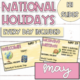 National Daily Holidays Google Slides: MAY | Morning Meeti