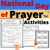 National Day of Prayer Activities Prayer Bible Resource No Prep