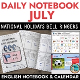 National Days Calendar July Daily Writing Prompts