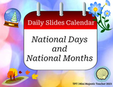 National Days Calendar PRINTABLE