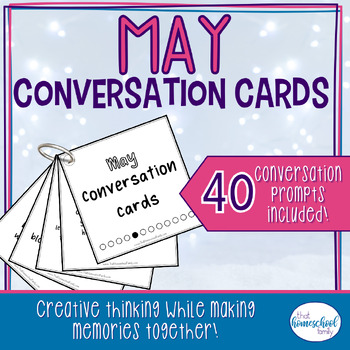 Preview of National Days to Celebrate in May Conversation Cards Elementary & Middle