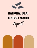 National Deaf History Month Author Spotlight Posters
