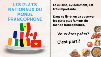 Preview of National Dishes of the French-speaking World! (Novice French Reading)