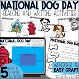 National Dog Day Craft, Reading Comprehension Activities, 