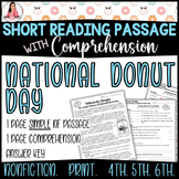 National Donut Day, June Reading, Nonfiction Reading Passa