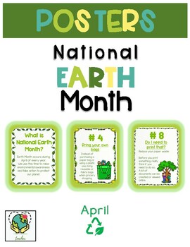 Preview of National Earth Month Posters - April - Bulletin Board