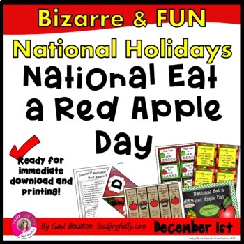 National Eat a Red Apple Day, December 1, Red Apple Day  Greeting Card for  Sale by DayOfTheYear