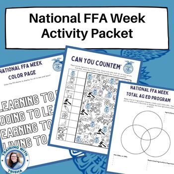 Preview of National FFA Week Activity Sheets