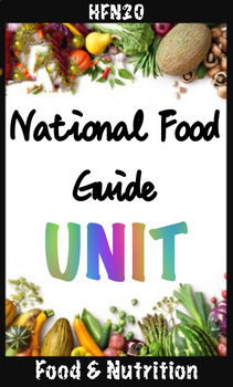 Preview of National Food Guide Unit - Food & Nutrition - HFN2O