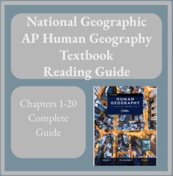 Preview of National Geographic: A Spatial Perspective Textbook Reading Guide for APHUG
