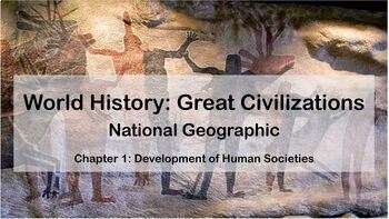 Preview of National Geographic: Great Civilizations - Chapter 1 Presentation- EDITABLE