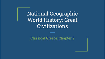 Preview of National Geographic: Great Civilizations - Chapter 9 Presentation- EDITABLE
