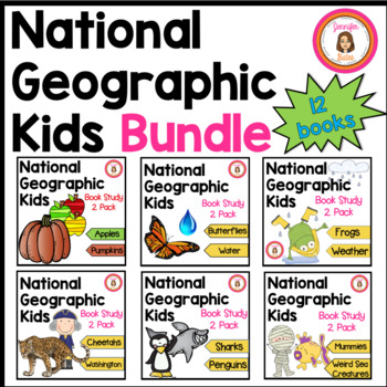 Preview of National Geographic Kids Book Study Bundle