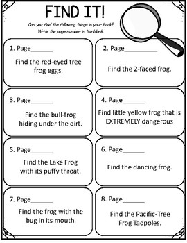 national geographic kids frogs 9 worksheets scholastic tpt