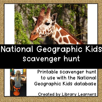 Preview of National Geographic Kids Scavenger Hunt