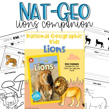 National Geographic Lions Teaching Resources | TPT