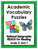 National Geographic Reach for Reading Academic Vocab Puzzl