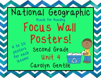 Preview of National Geographic Unit 4 Focus Wall Posters 2nd Grade