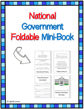 Preview of Third Grade | Branches of Government | Voting | Mini-Book | Foldable